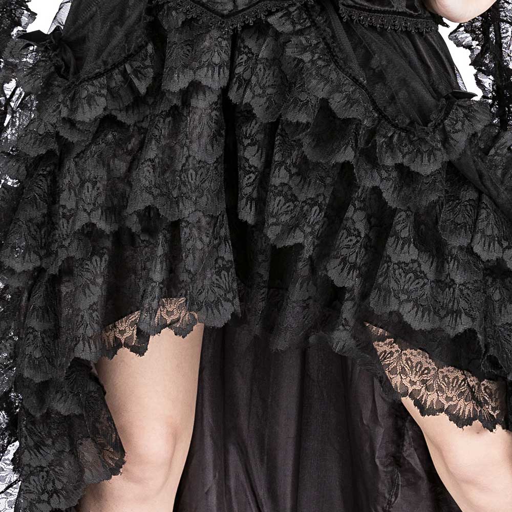 Sinister - 1074 Jupe longue - Noir